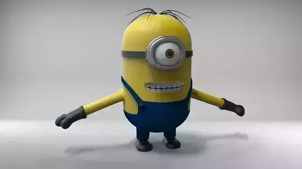 MESHORDERPLACEMENT minions character 3D model