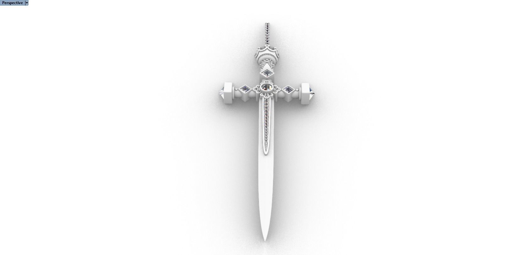 pendant sword 3D print model_16