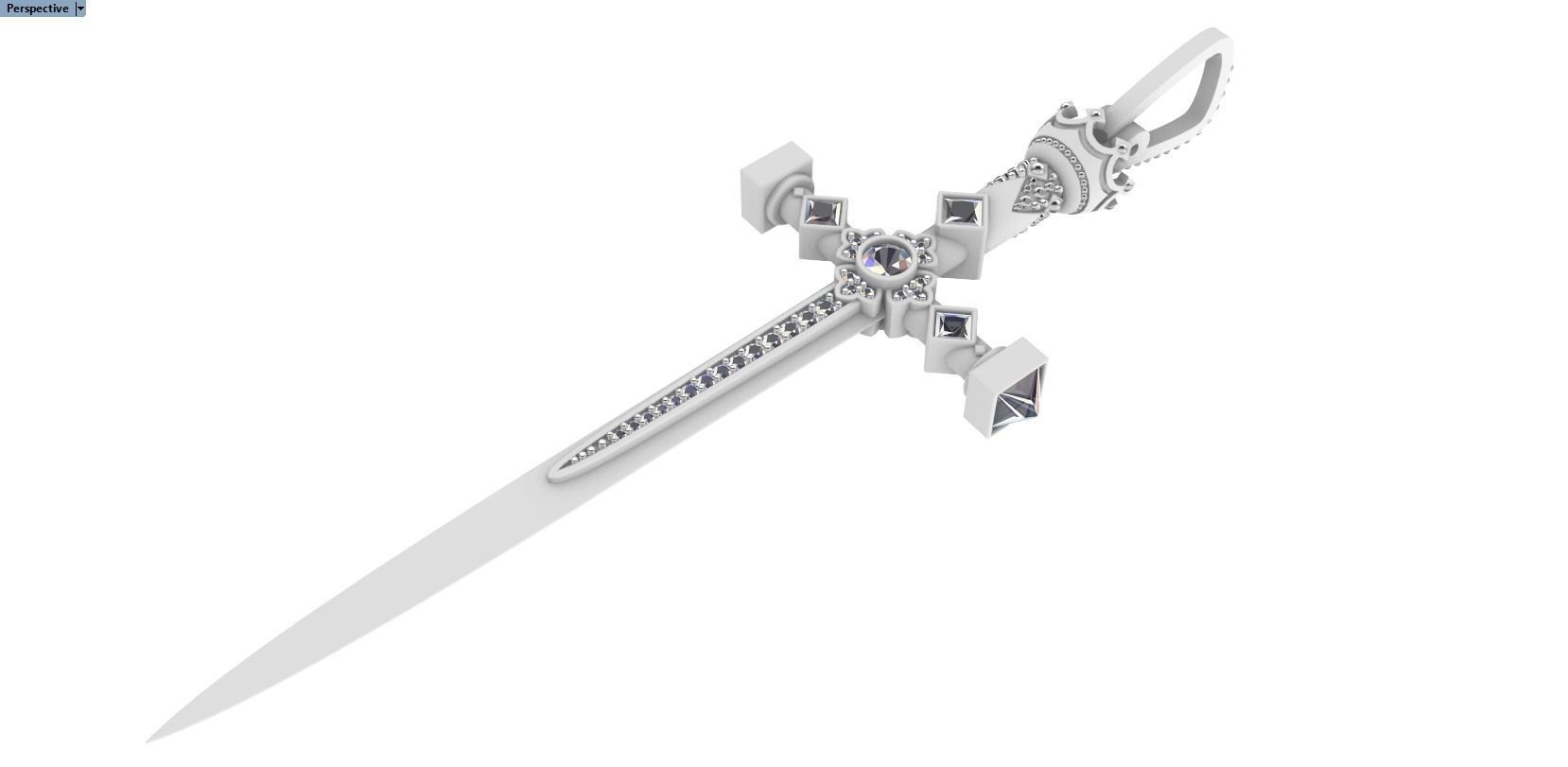 pendant sword 3D print model_17