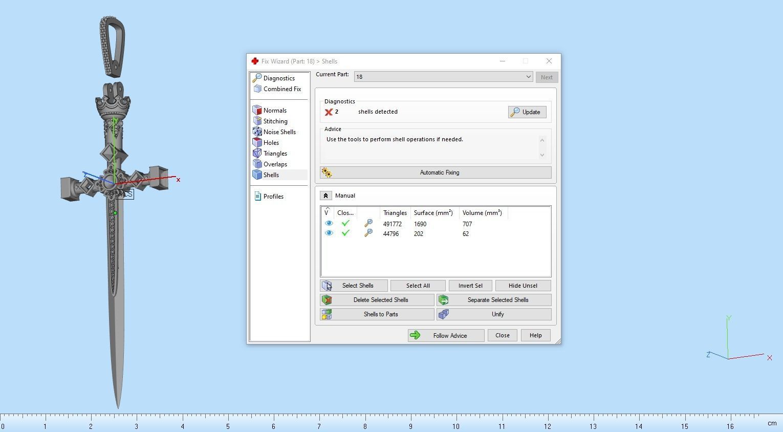 pendant sword 3D print model_22