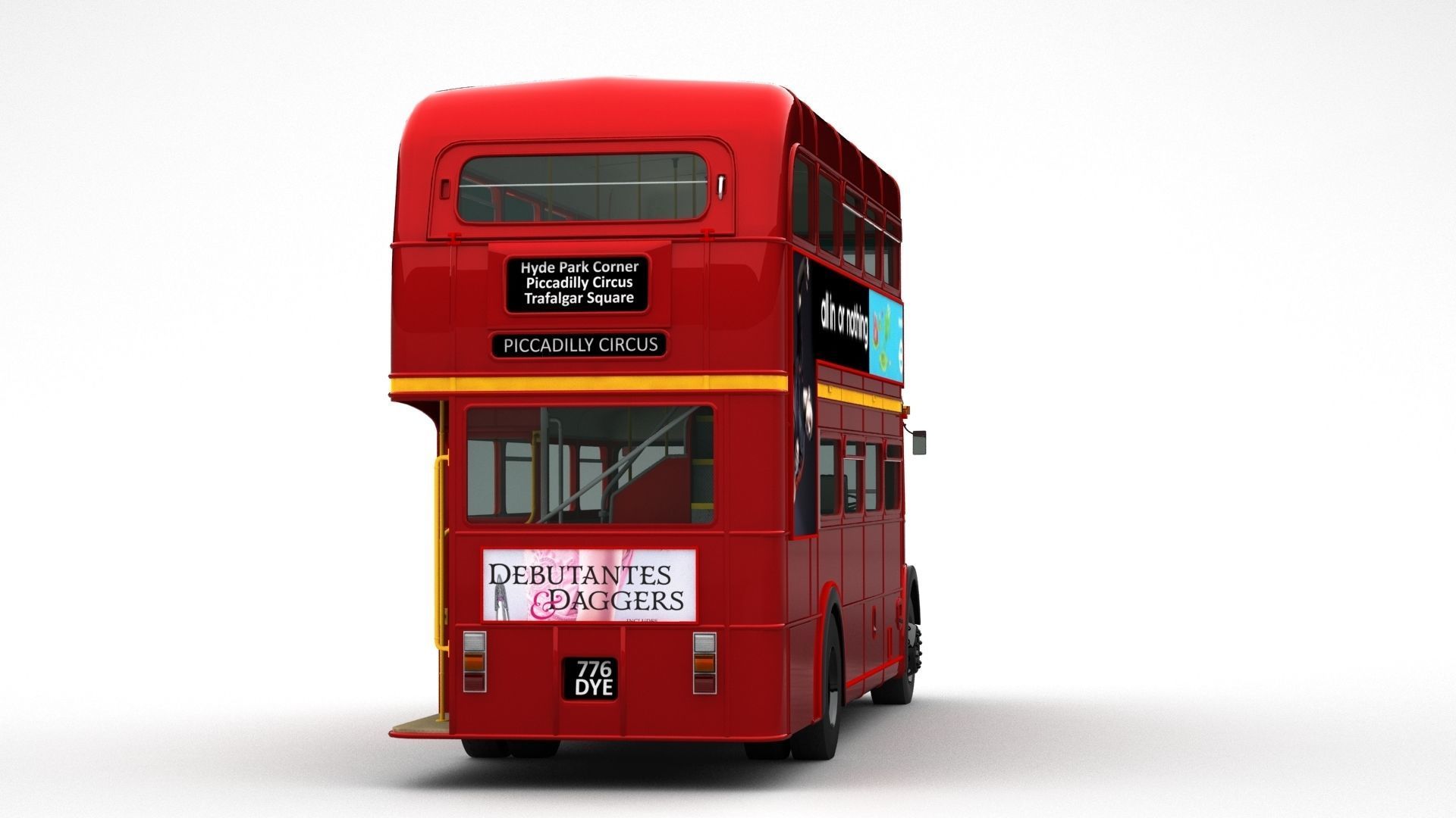 London Double Decker Bus 3D model_4
