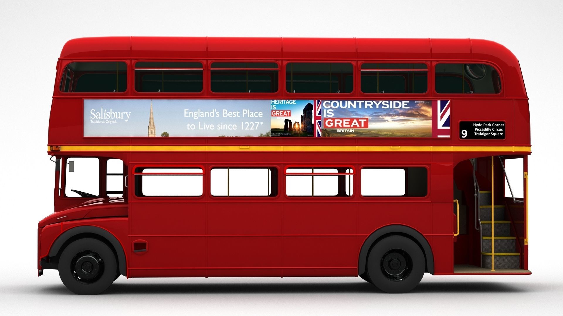 London Double Decker Bus 3D model_1