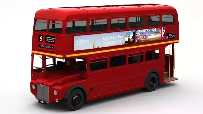 London Double Decker Bus 3D model
