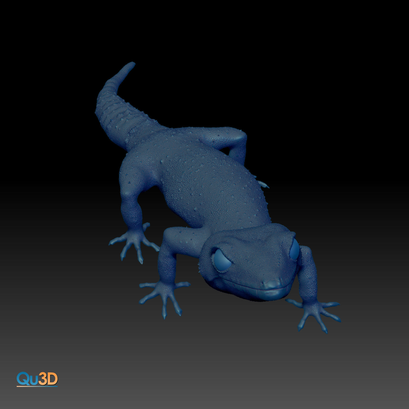 Japanese Cave Gecko - Goniurosaurus orientalis 3D model_5