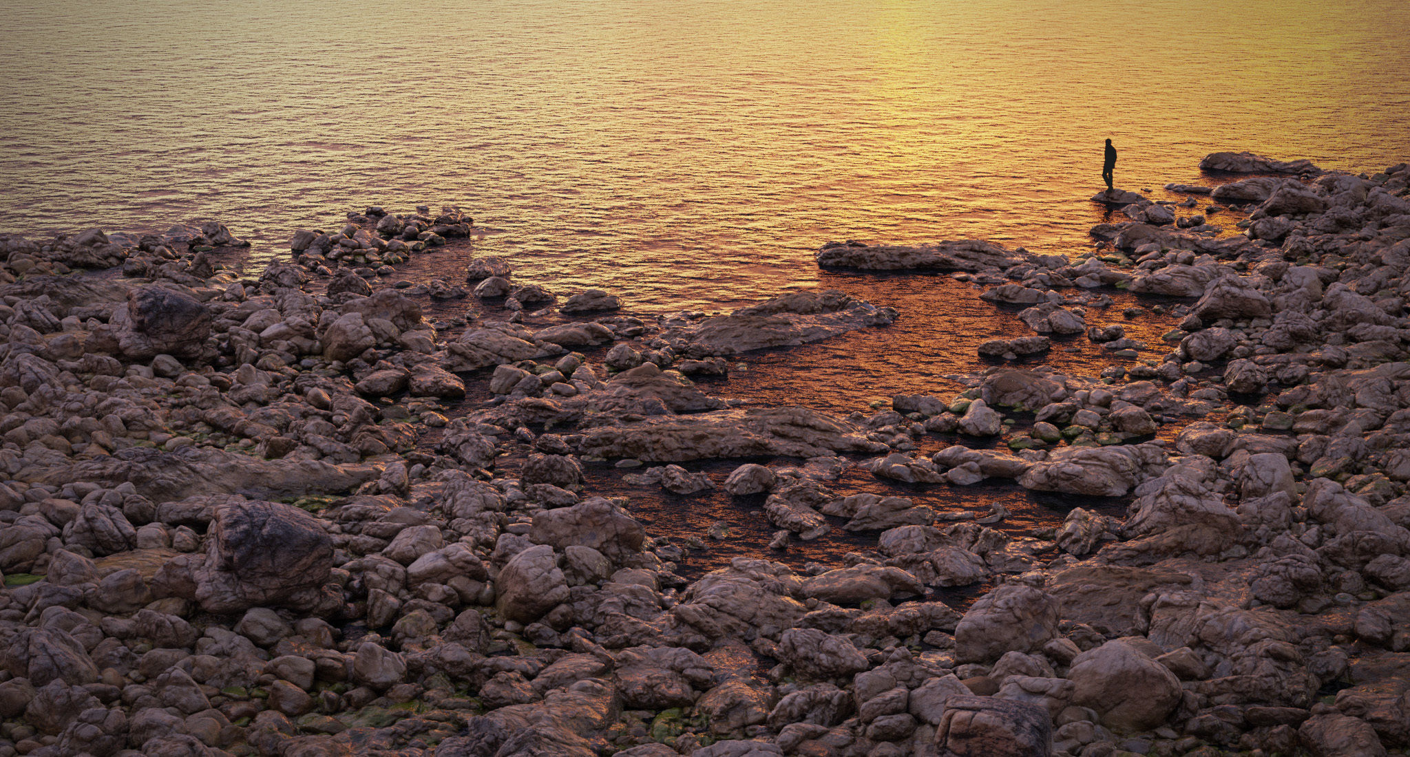 Atlantic Ocean Cliff Coast Line Scan PBR 3D Model Collection_41