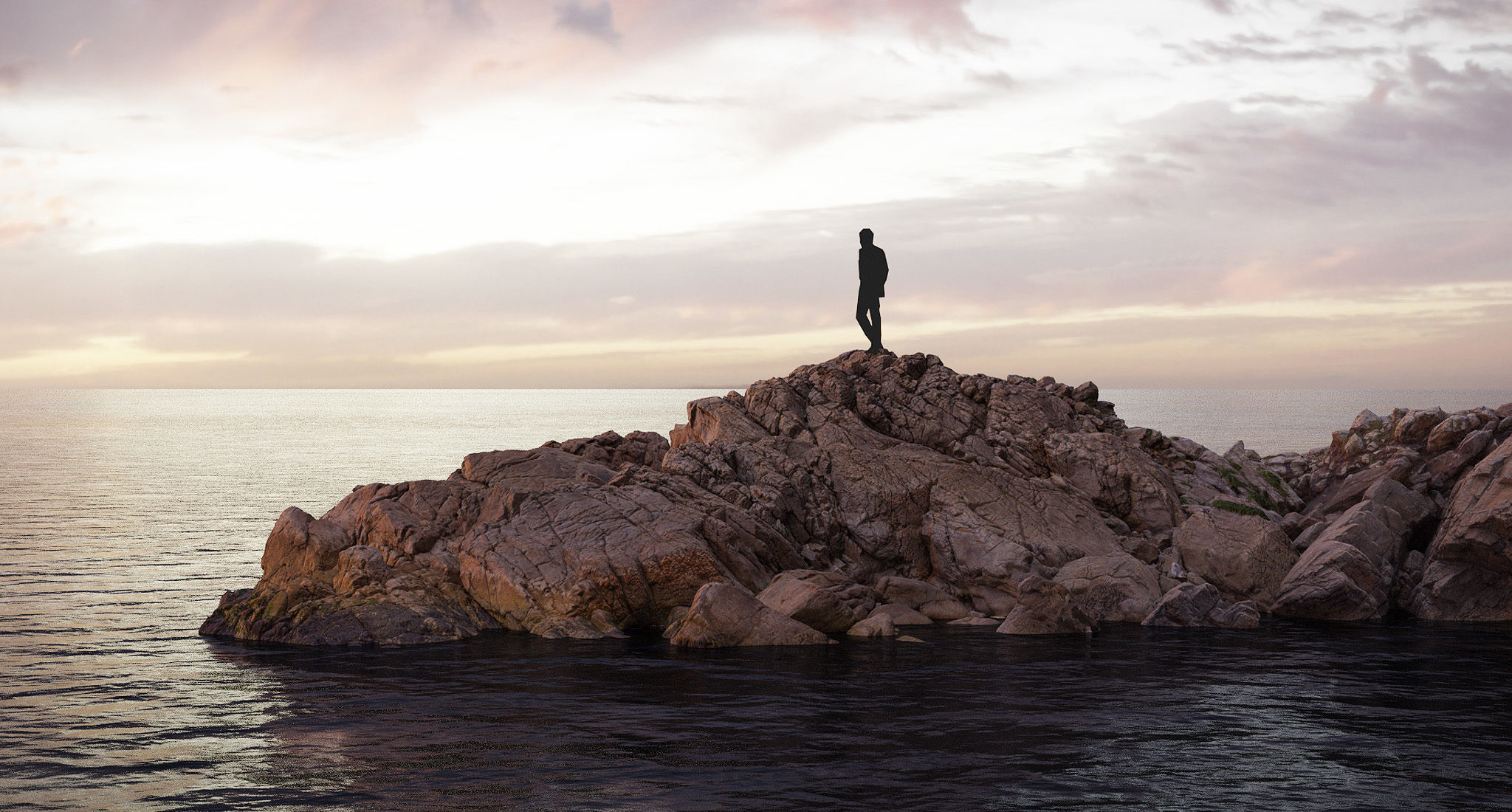 Atlantic Ocean Cliff Coast Line Scan PBR 3D Model Collection_19