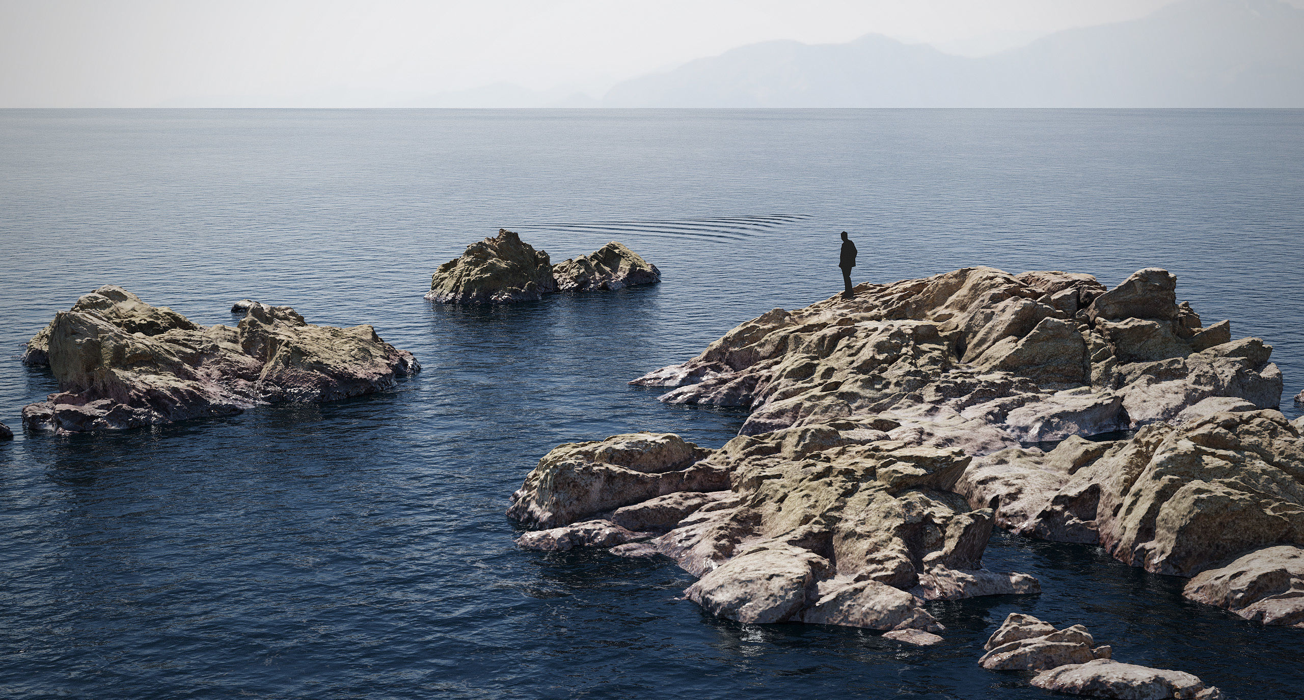 Atlantic Ocean Cliff Coast Line Scan PBR 3D Model Collection_24