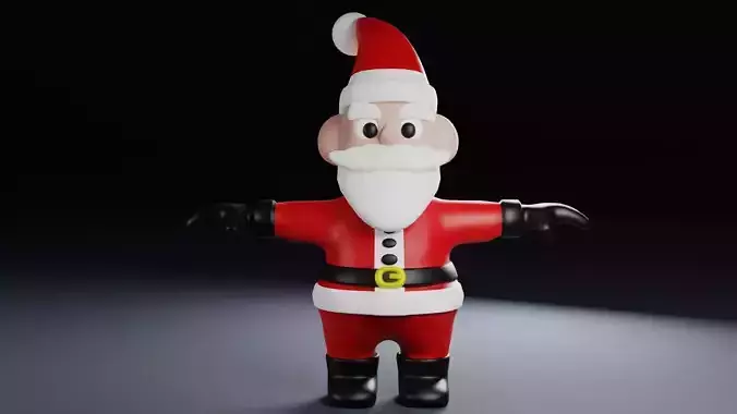 Santa Claus Toon Style Character