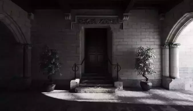 Old European Door And Alley Archinteriors Vol 16 3D model