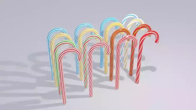 Ultimate Candy Can set 4K Textures Low-poly 3D model