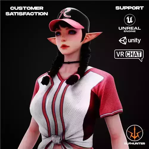 EXCLUSIVE ELF HUNTER EDITION RIGGED CHARACTER ELF BASEBALL