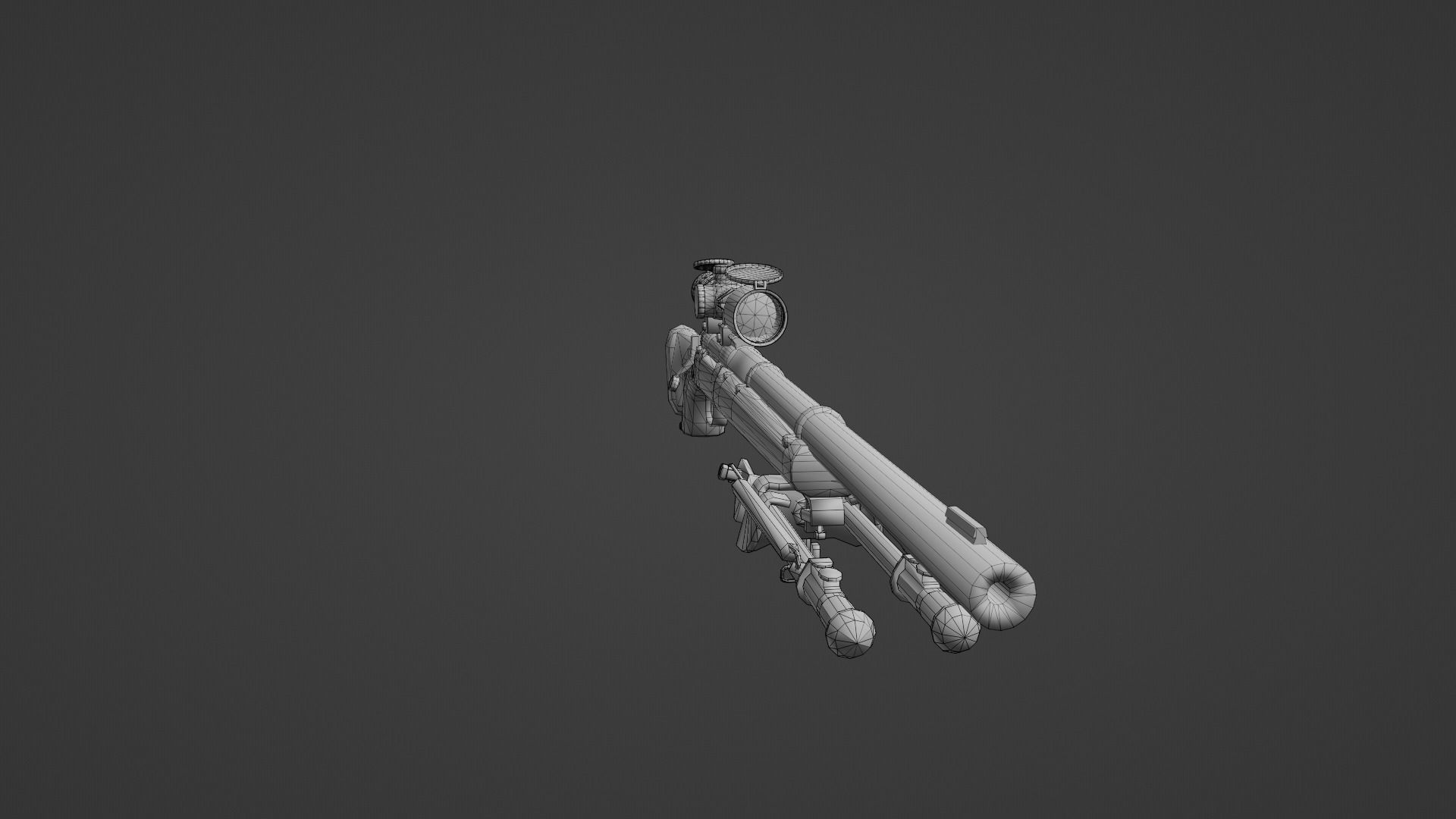 m24 sniper riffle Low-poly 3D model_14