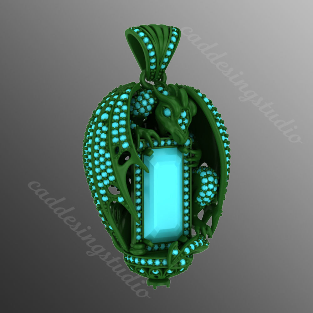Pendant k22 3D print model_2