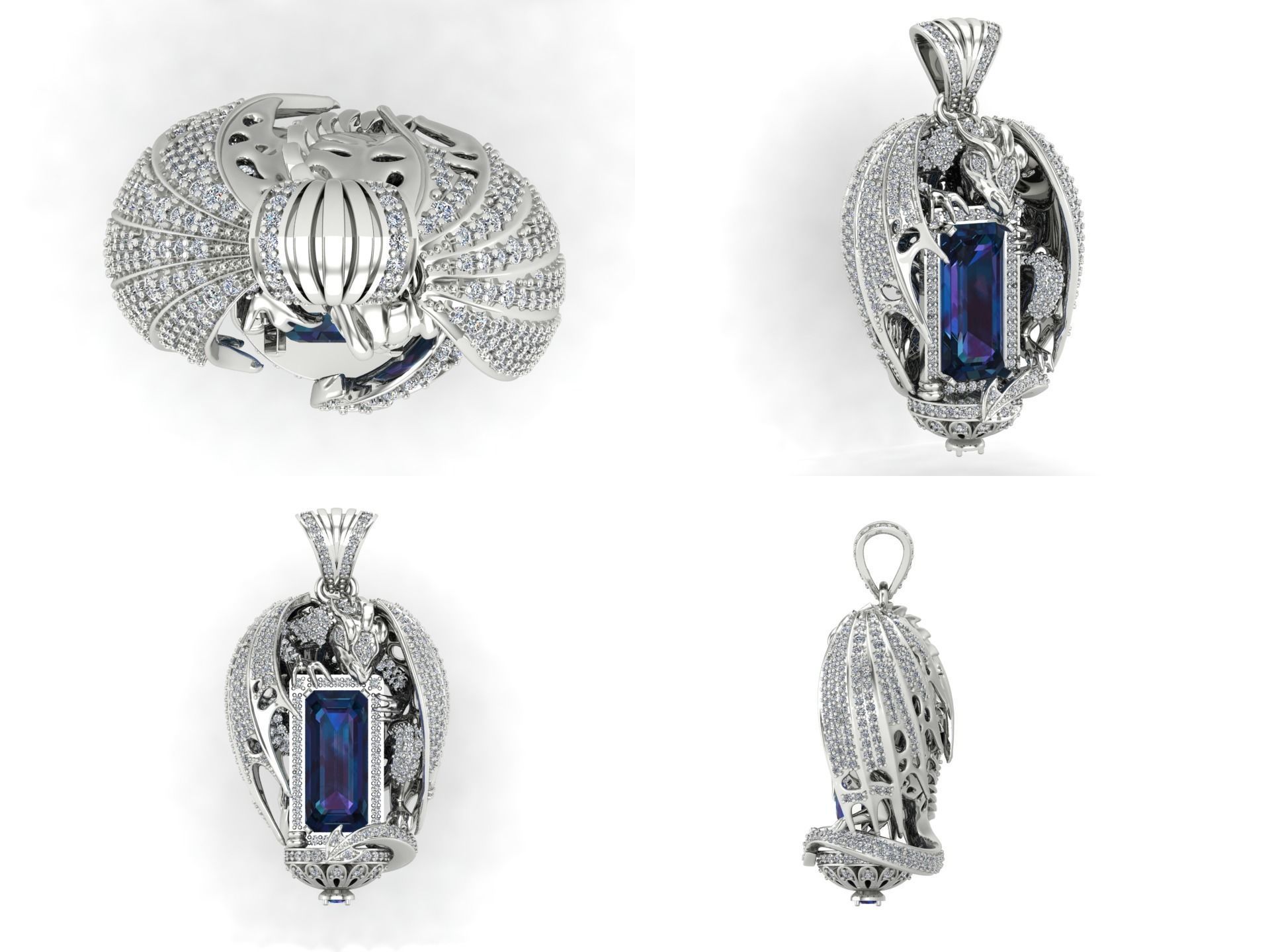 Pendant k22 3D print model_4