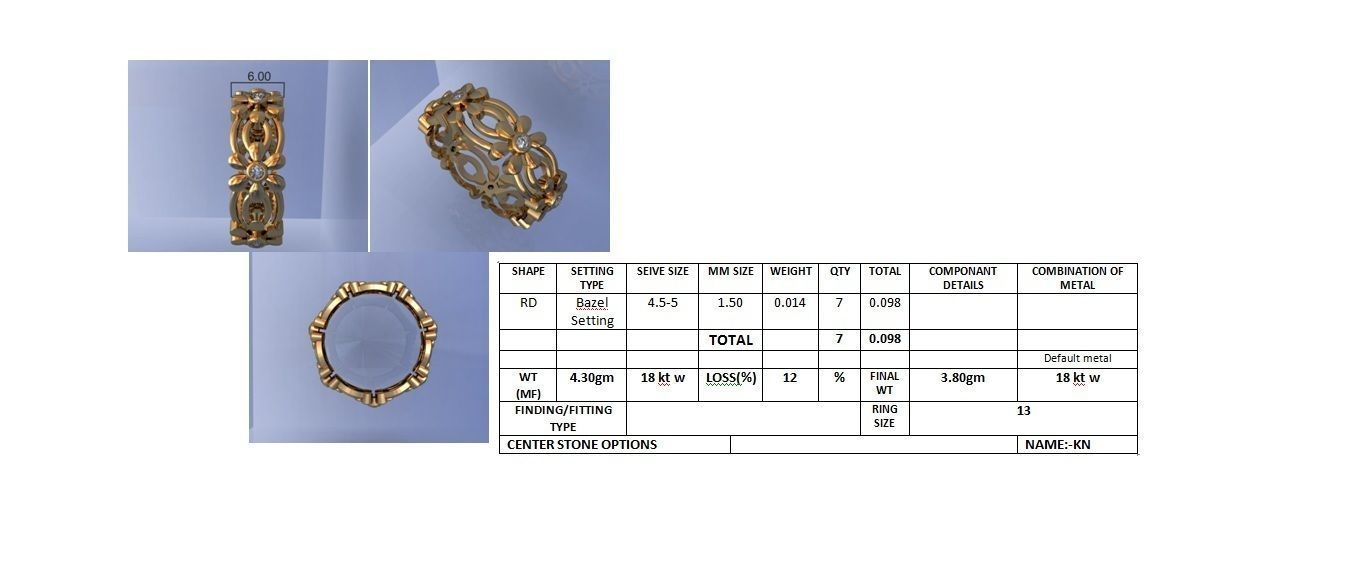 Band ring - 79 3D print model_3