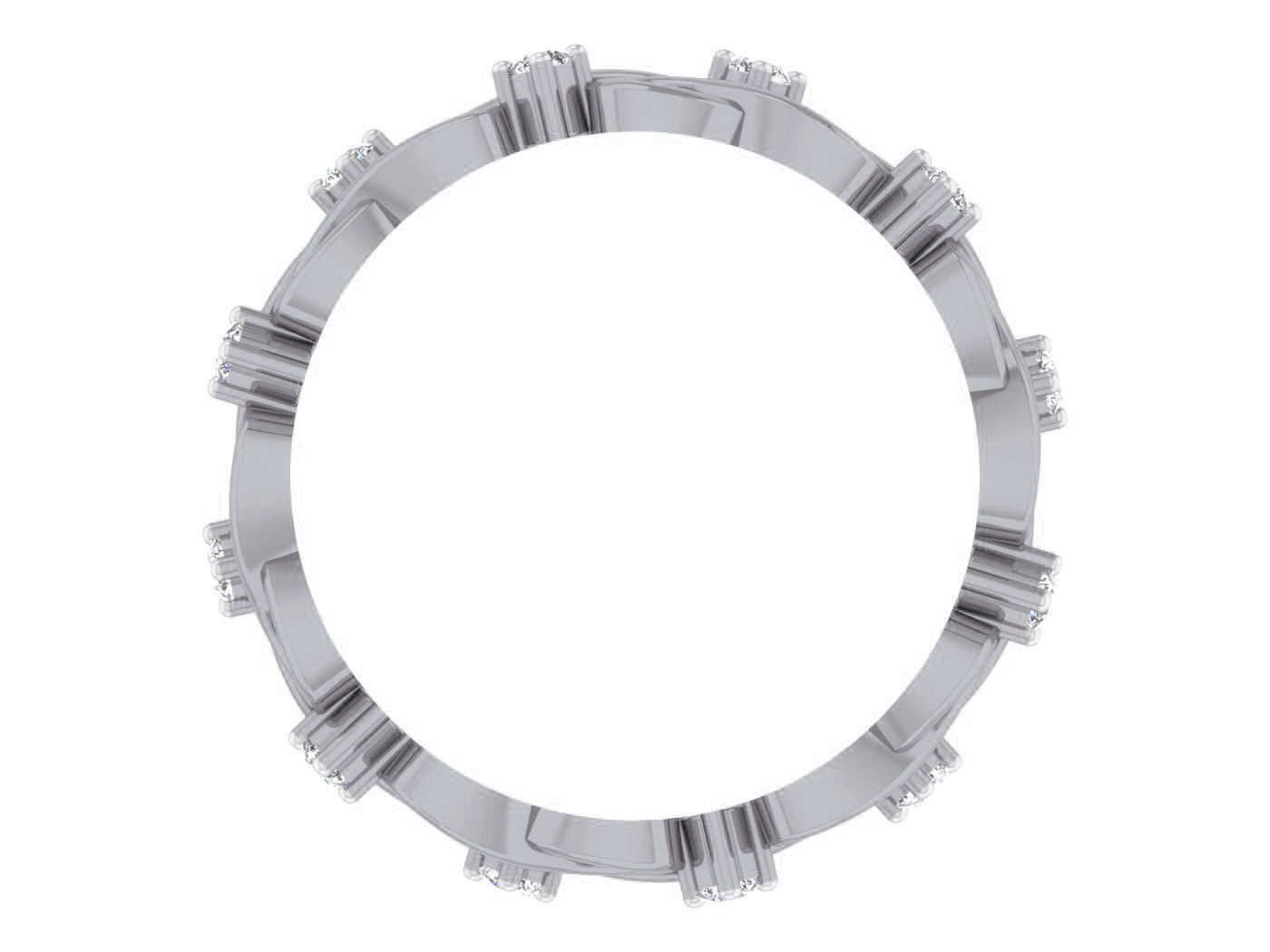 Band ring - 66 3D print model_1