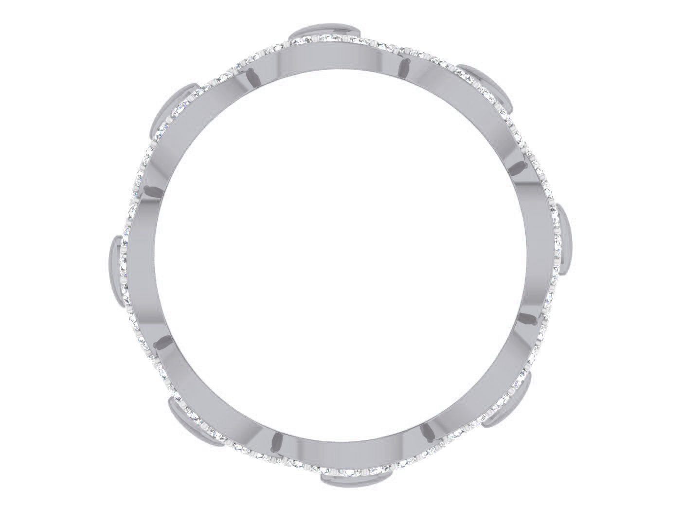 Band ring - 64 3D print model_1