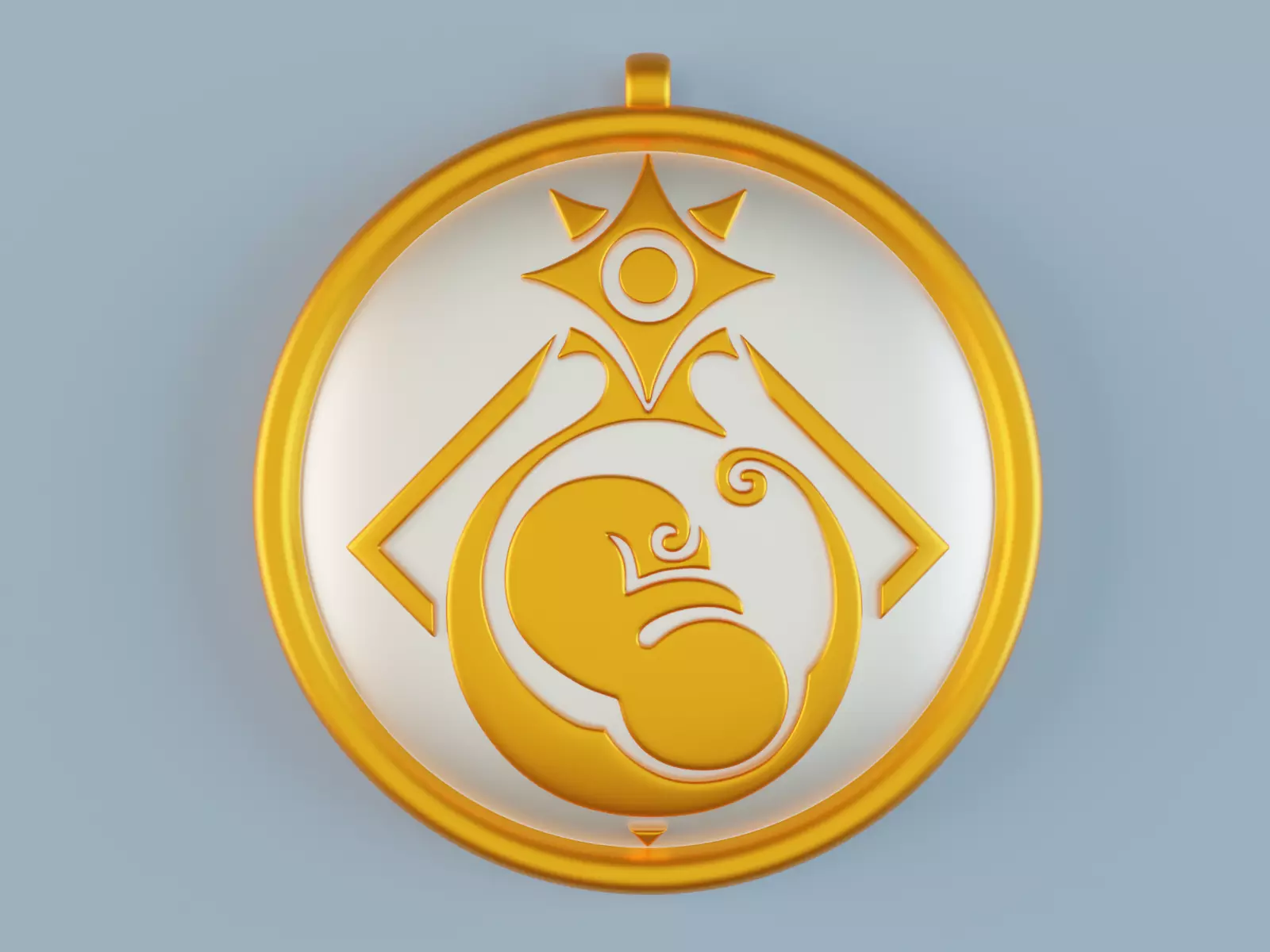 Genshin Impact Albedo Emblem pendant 3D print model_0