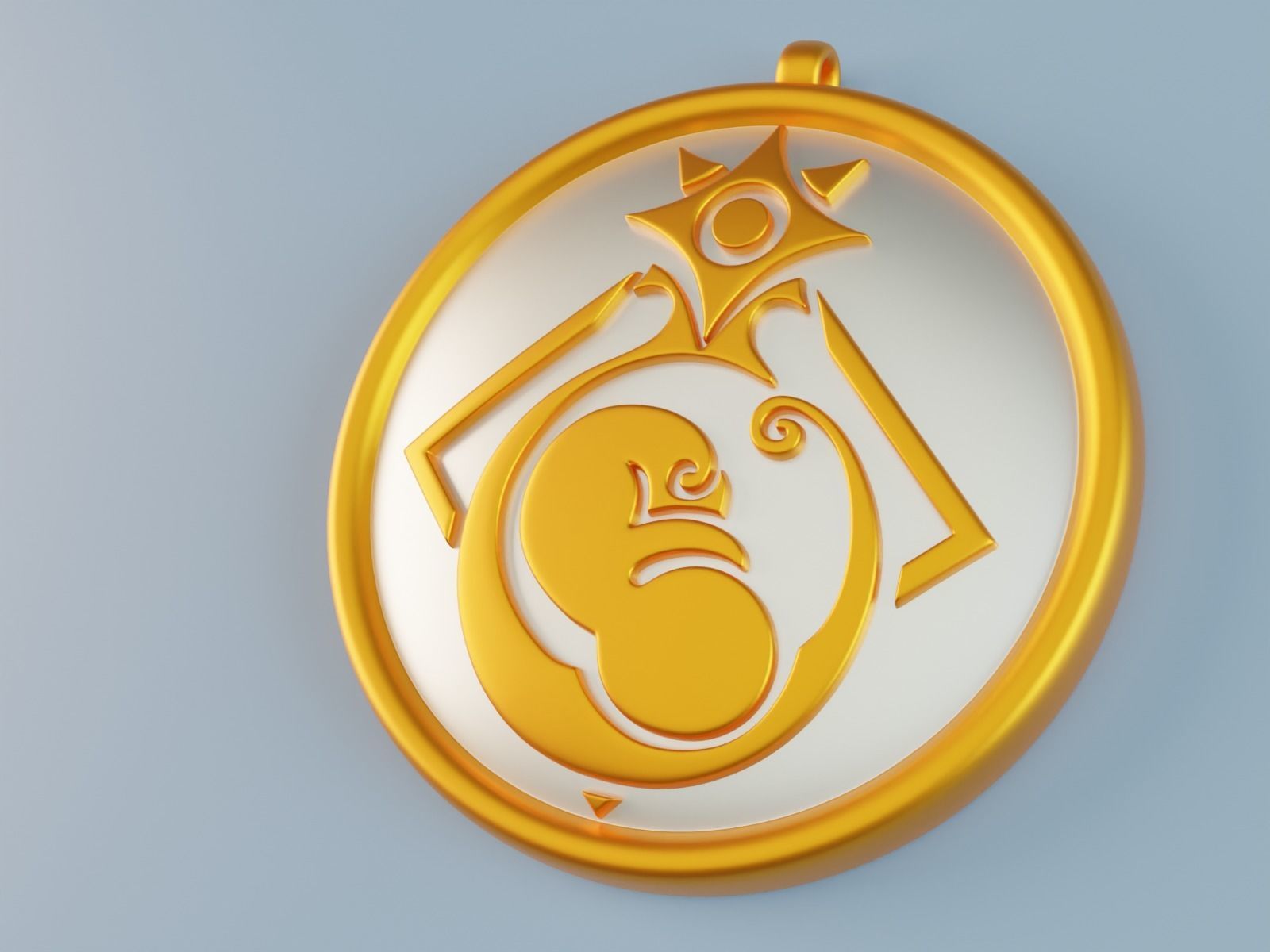 Genshin Impact Albedo Emblem pendant 3D print model_2