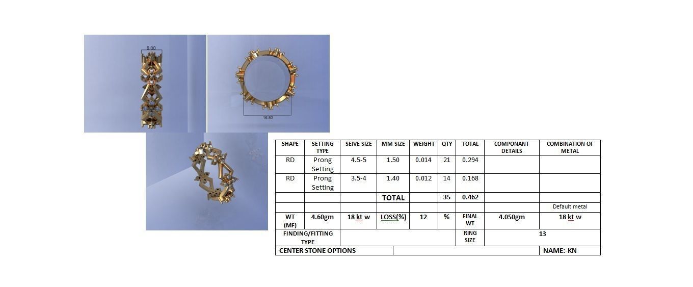 Band ring - 32 3D print model_3