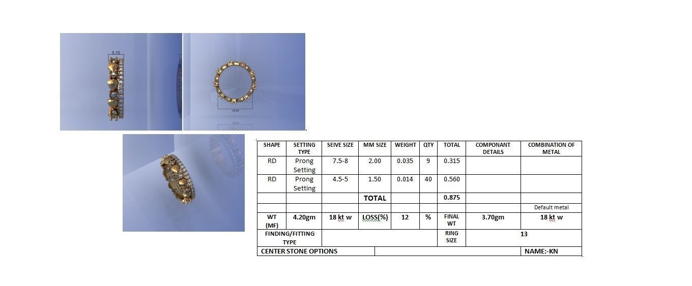 Band ring - 30 3D print model_3