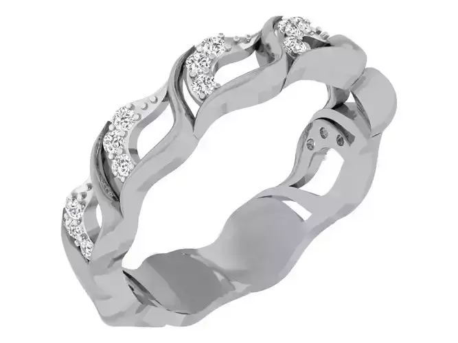 Band ring - 16 3D print model