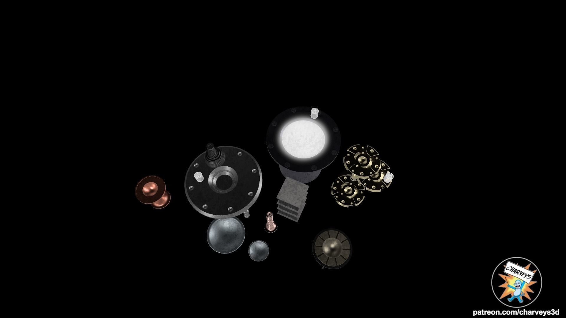 Star Wars Jabbas Palace Accessories for action figures 3D print model_2