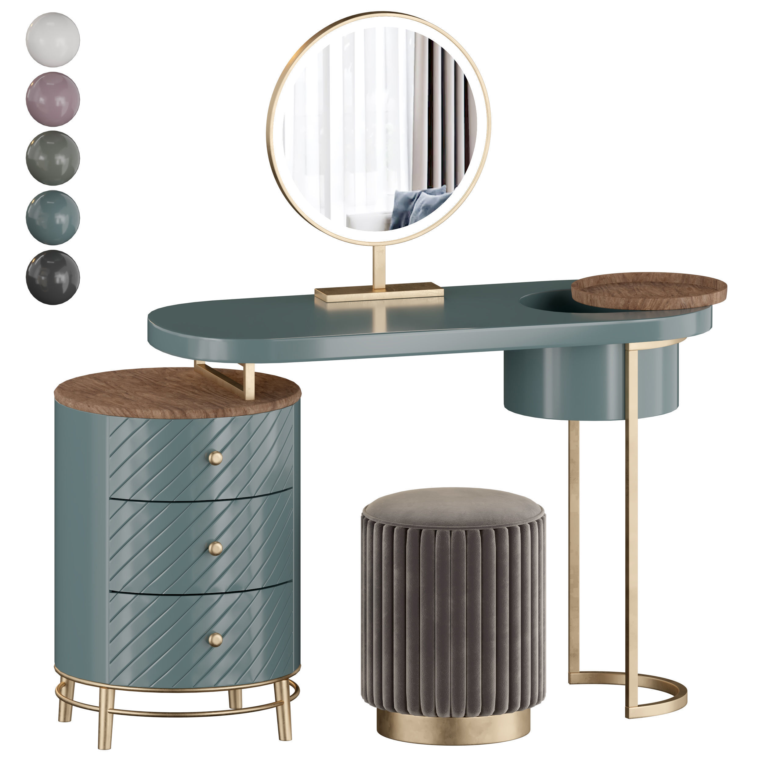 20 dressing table 3D model_3