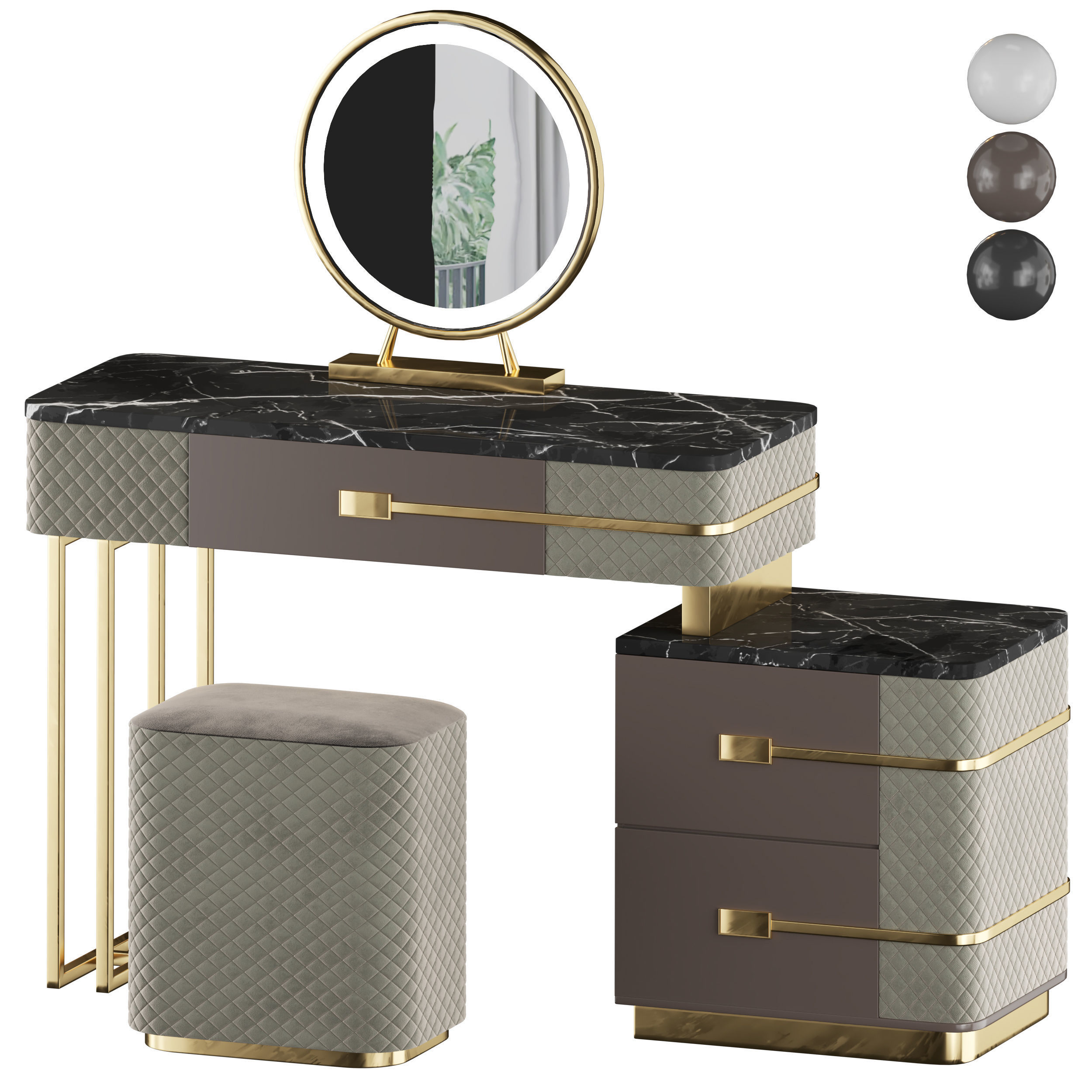 20 dressing table 3D model_2