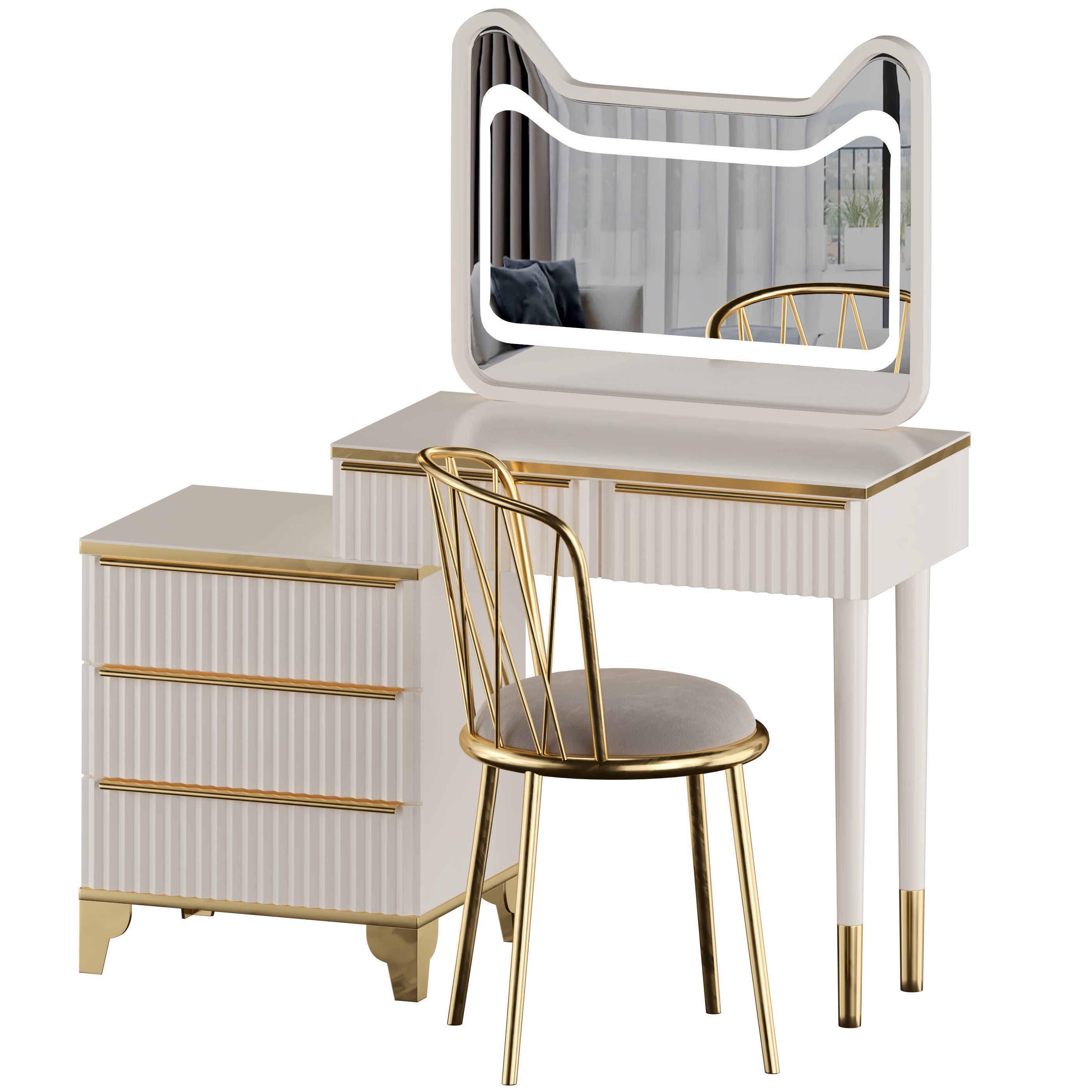 20 dressing table 3D model_5