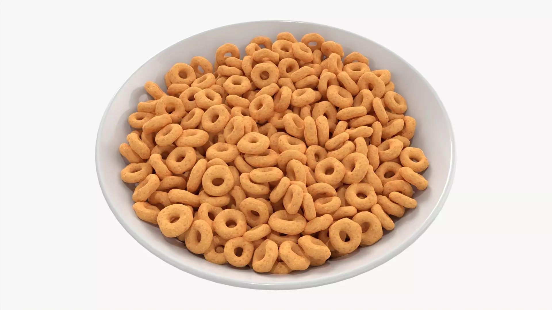 Bowl of Honey Cheerios 3D model_0