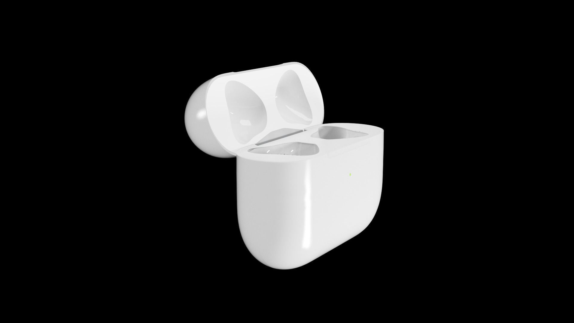 Airpod3 3D model - Animated  Low-poly 3D model_4