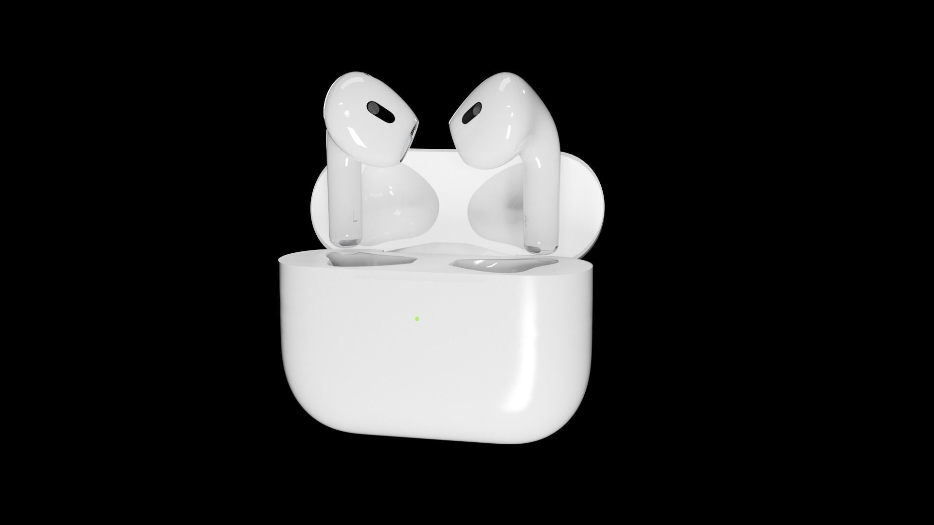 Airpod3 3D model - Animated  Low-poly 3D model_11