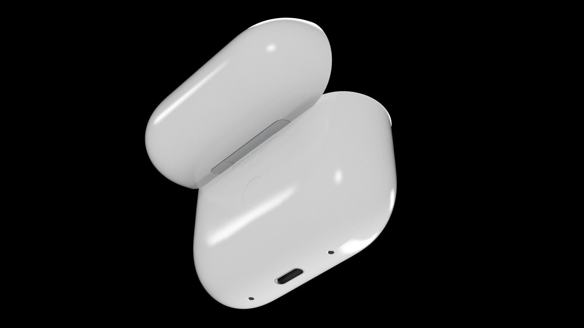 Airpod3 3D model - Animated  Low-poly 3D model_6