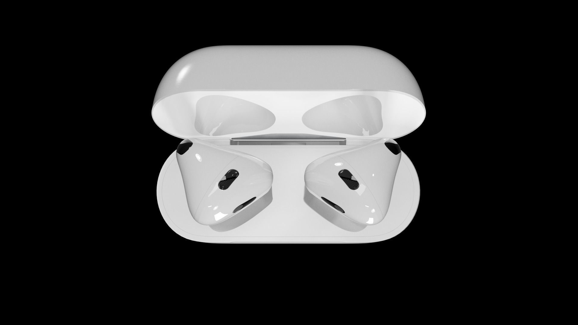 Airpod3 3D model - Animated  Low-poly 3D model_10