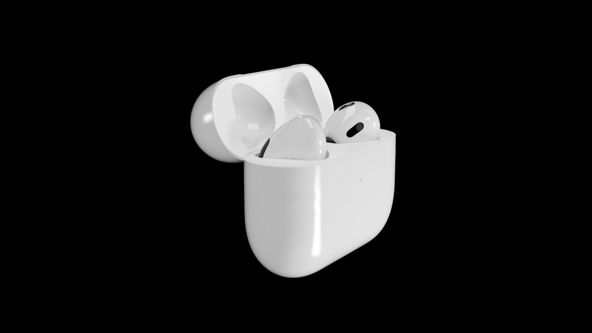 Airpod3 3D model - Animated  Low-poly 3D model_13