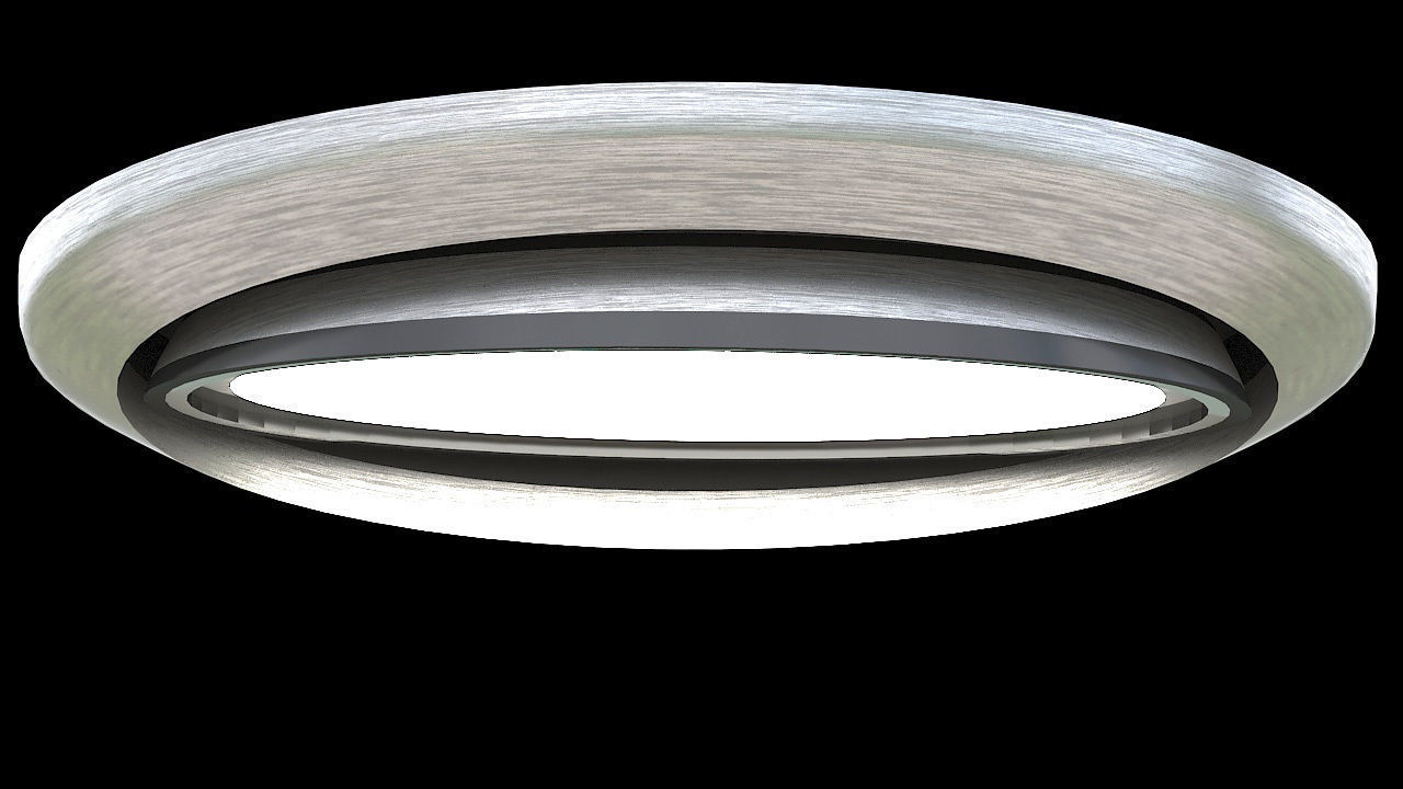 single ceiling halogen light 3D model_2