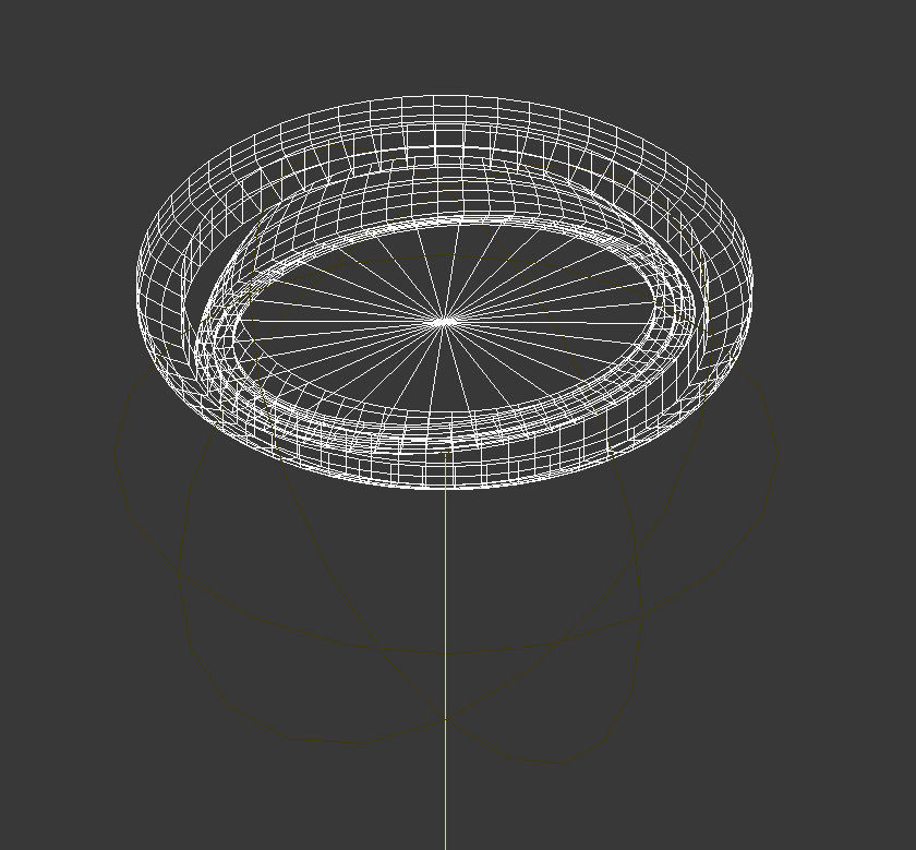 single ceiling halogen light 3D model_10