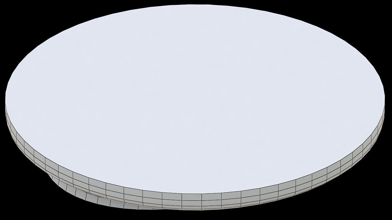 single ceiling halogen light 3D model_8