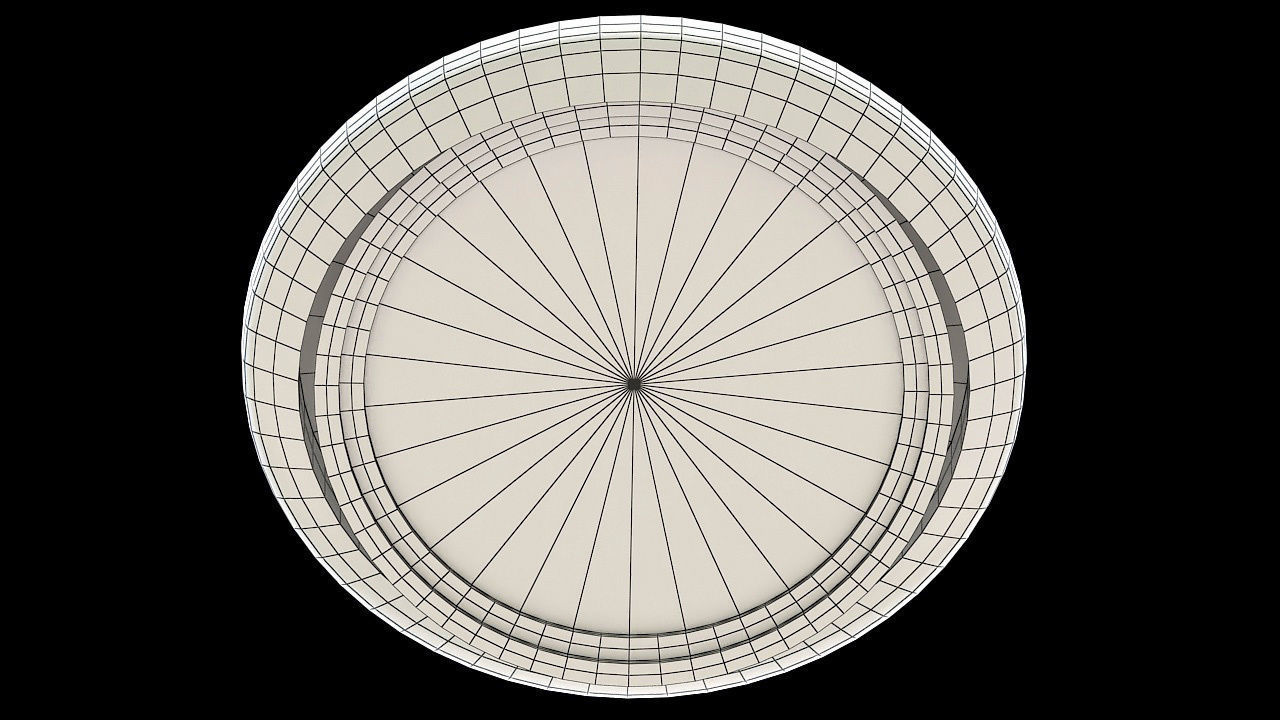 single ceiling halogen light 3D model_6