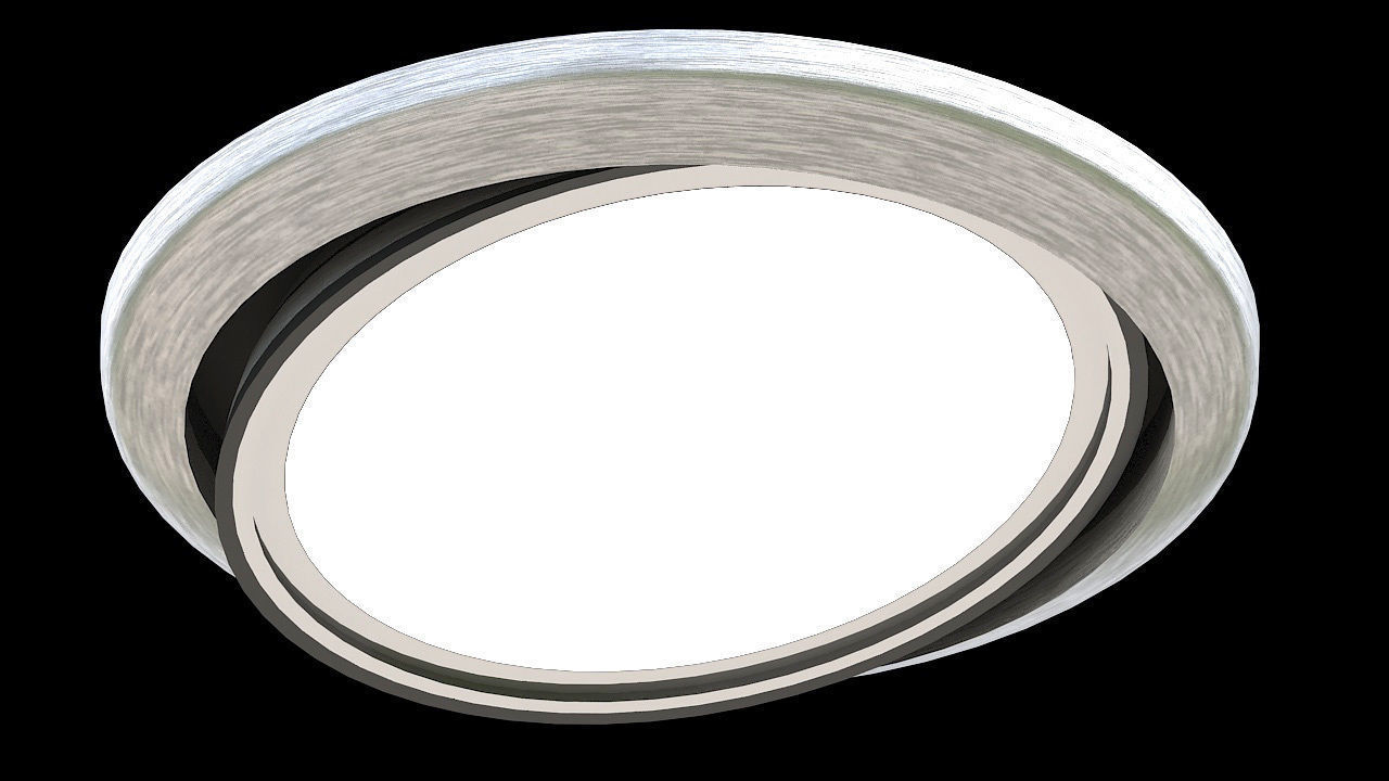 single ceiling halogen light 3D model_4