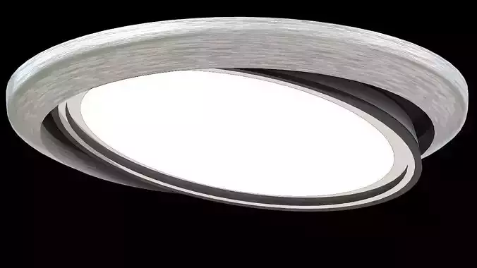 single ceiling halogen light 3D model