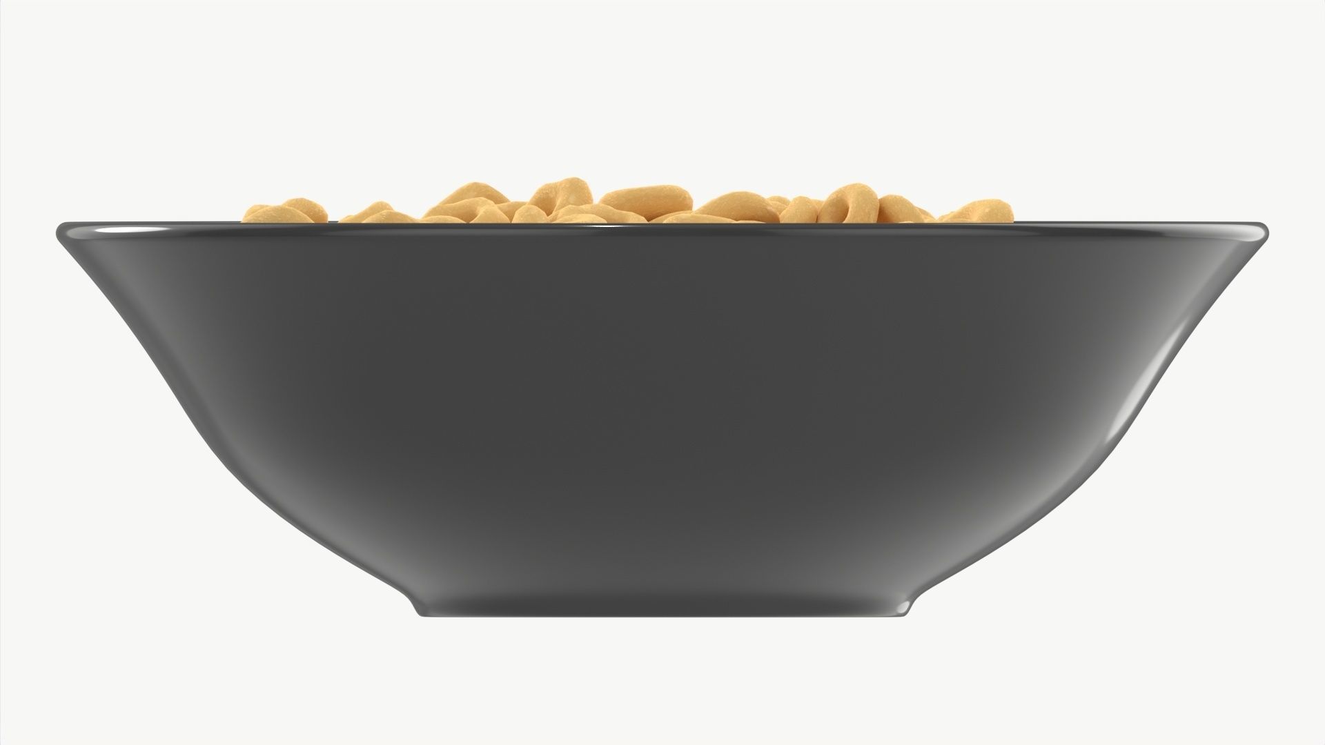 Bowl of Honey Cheerios with Milk 3D model_4