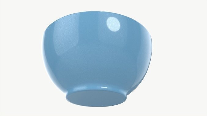 Bowl with Cornflakes 01 3D model 3