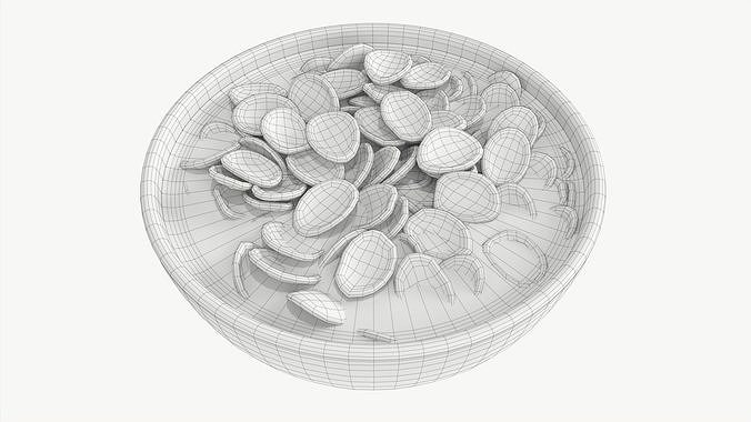 Bowl with Cornflakes 01 3D model 7