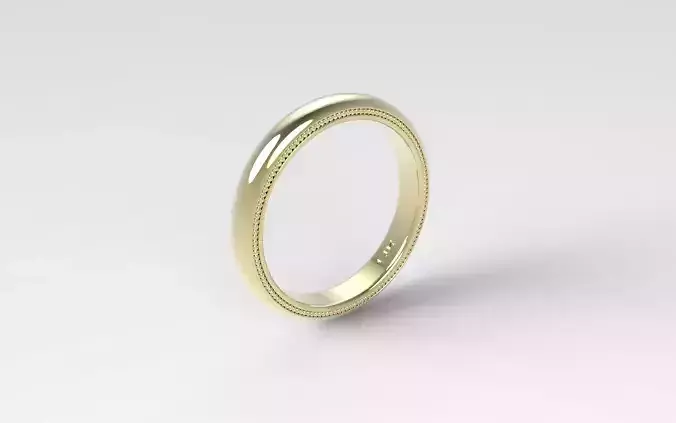 Side milgrain supreme band