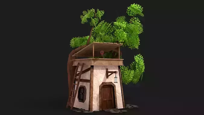 Hut and Tree