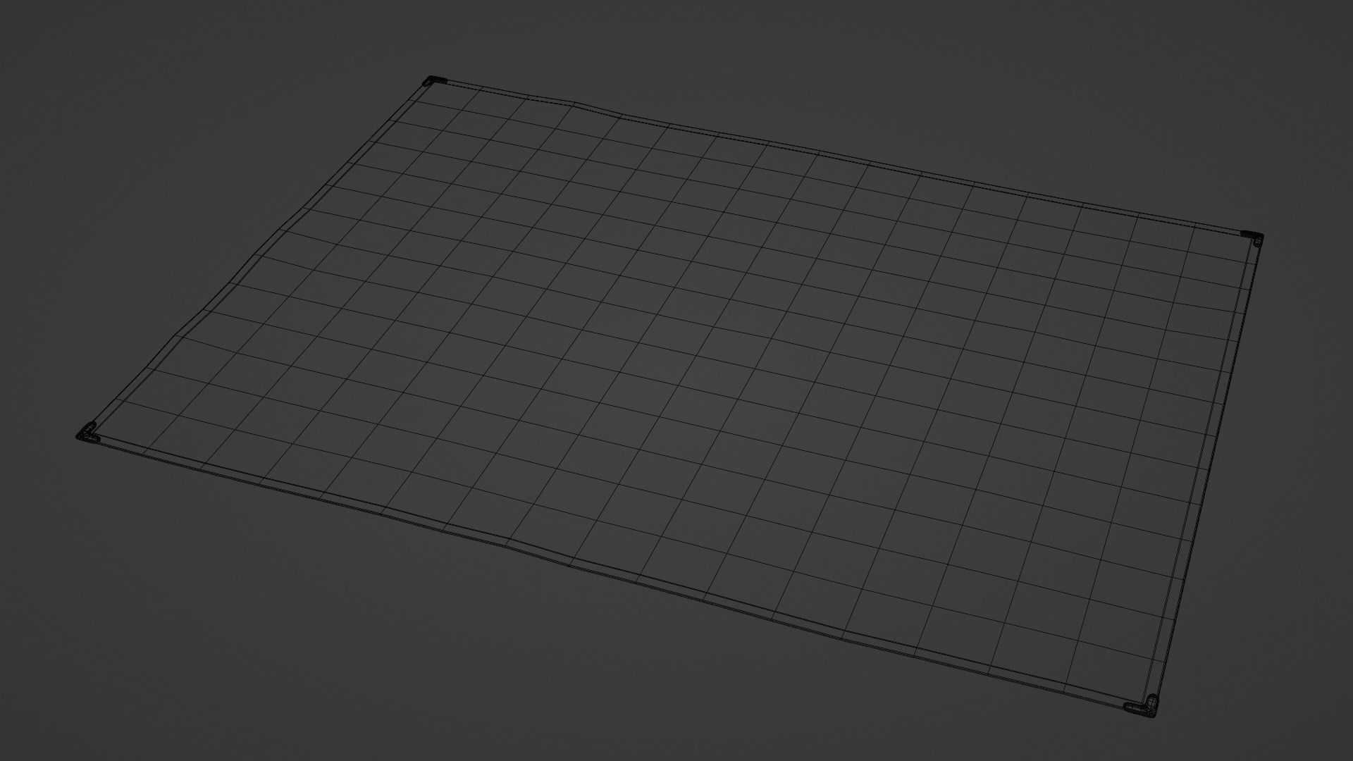 Carpet C rug with ornate pattern 3D model_7