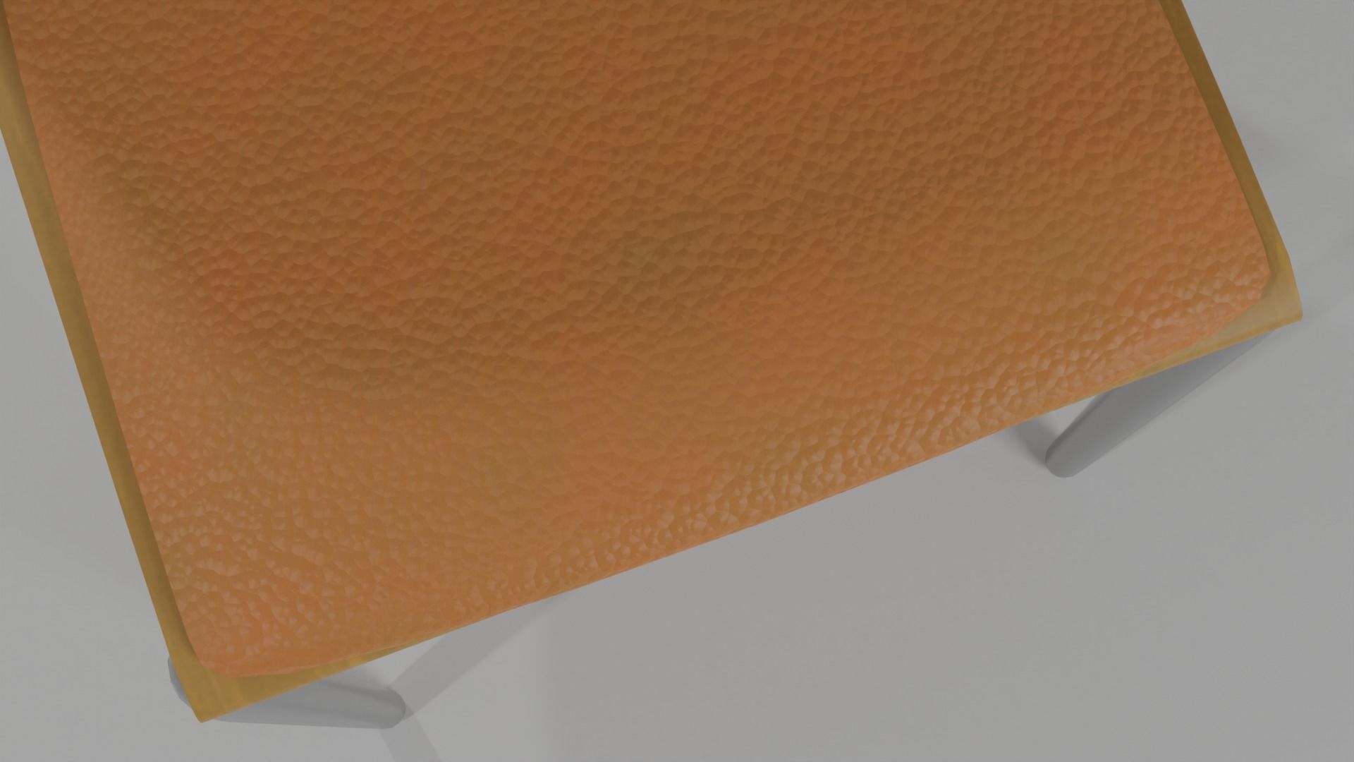 Modern Wooden Plastic Metal Chair 3D model_3