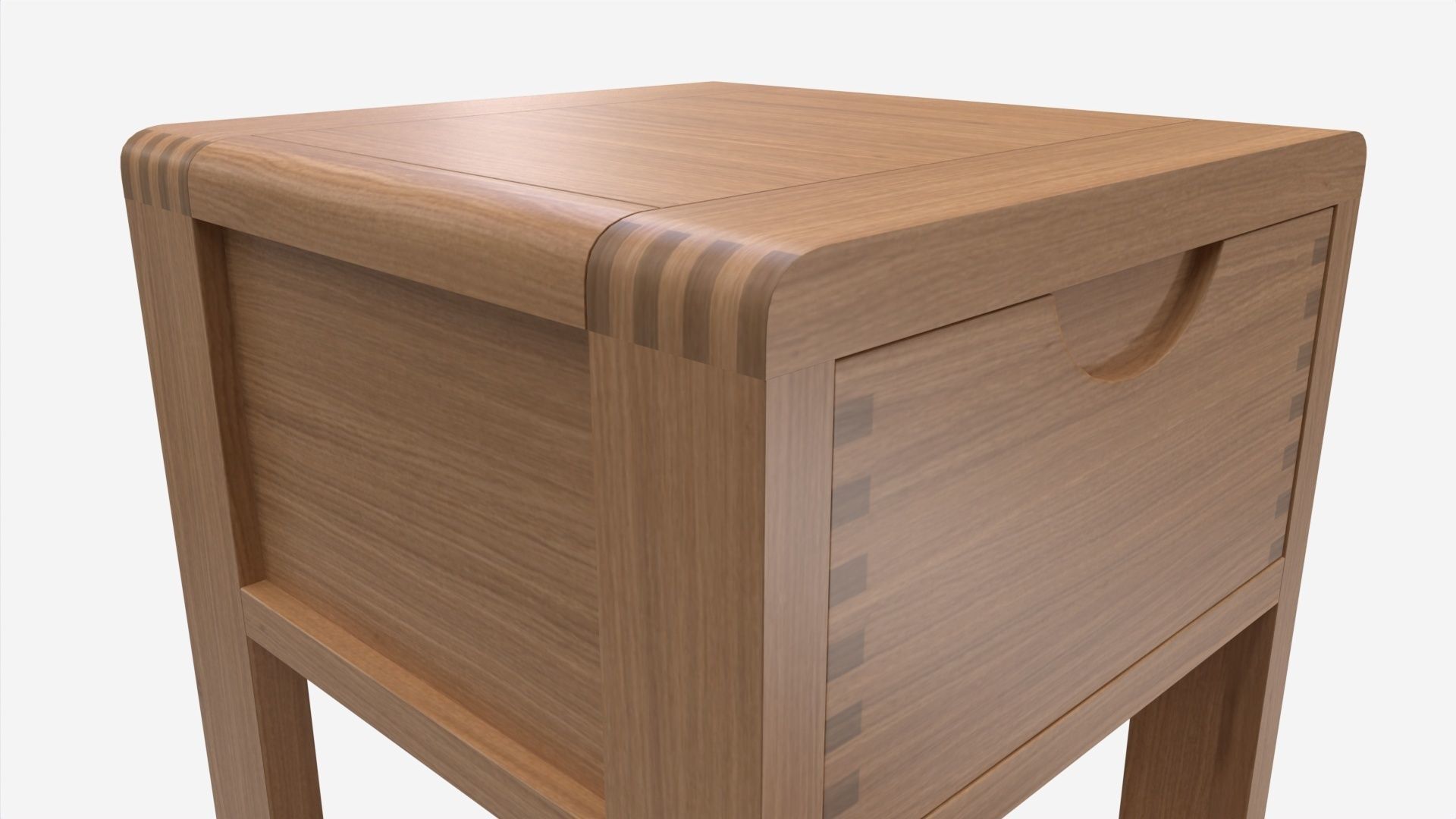 Compact Side Table Ercol Bosco 3D model_3